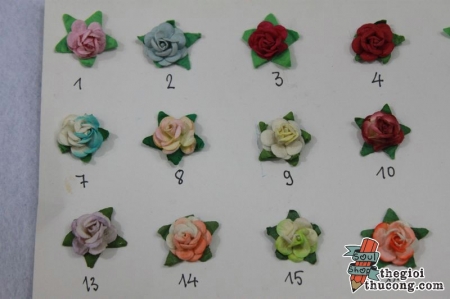 Hoa hồng giấy Thái 1cm